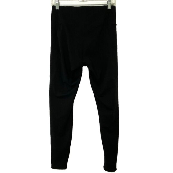 Eddie Bauer Womens Trail Tight Leggings Athletic Pants size Medium Pockets Black - Picture 2 of 11